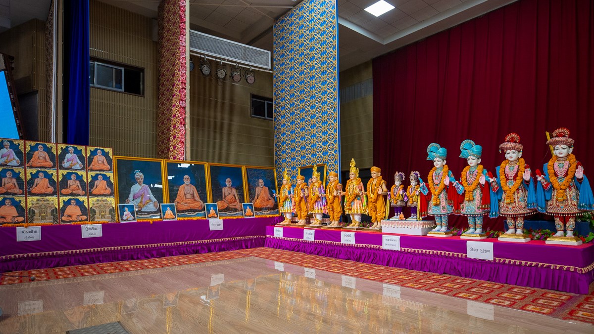 Murtis to be consecrated at BAPS Shri Swaminarayan Mandirs in Hingatiya, Pipliya, Chitrodi and Swamishri Gnanjivandasji Gurukul, Gondal, India