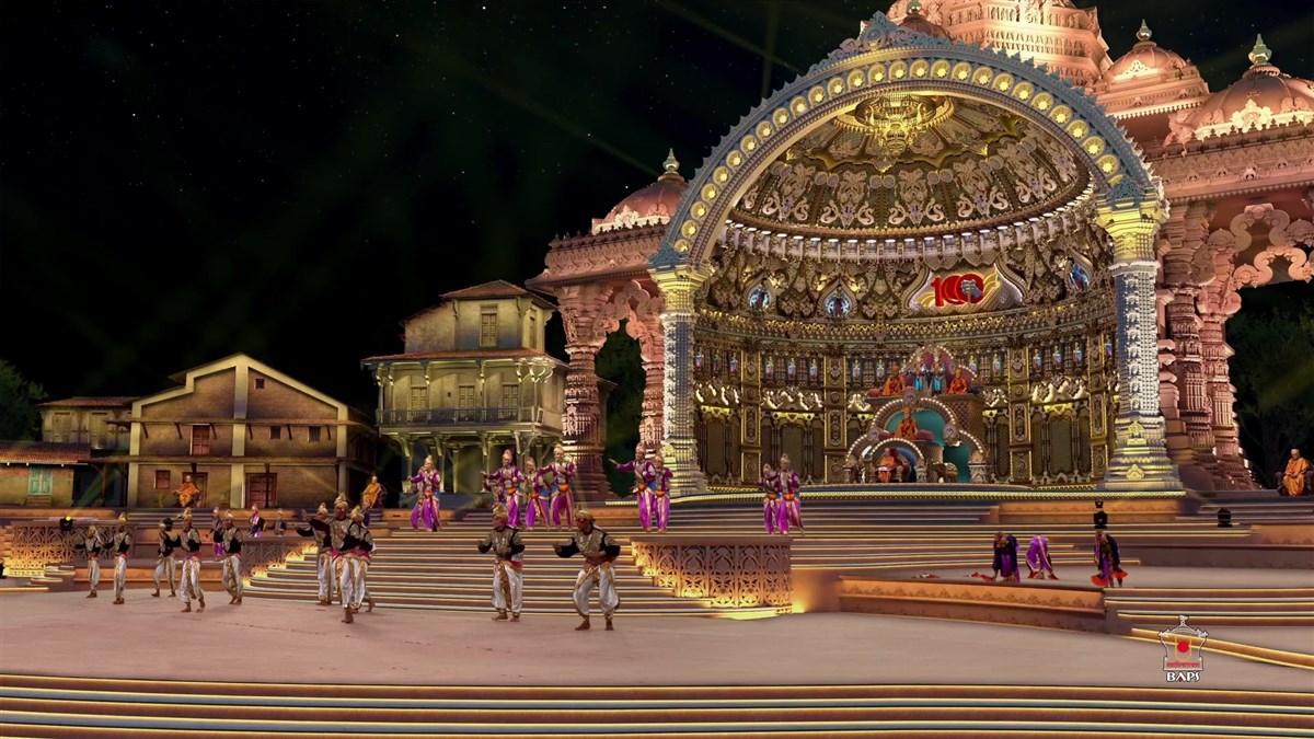 Children and youths perform centenary dance