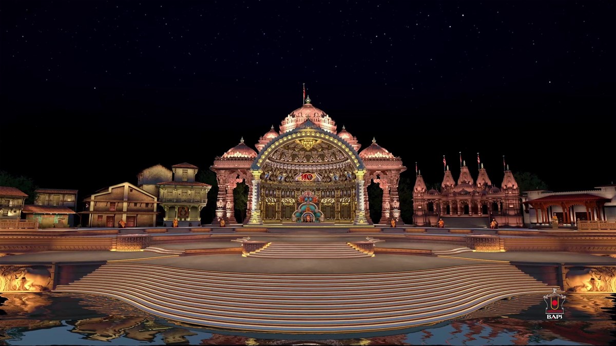 Virtual stage for HH Pramukh Swami Maharaj's 100th Janma Jayanti Celebration