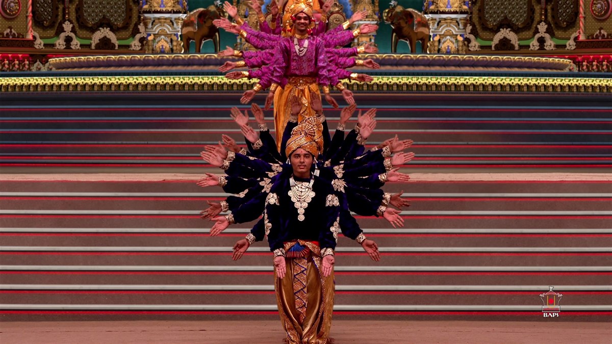 Youths perform a cultural dance