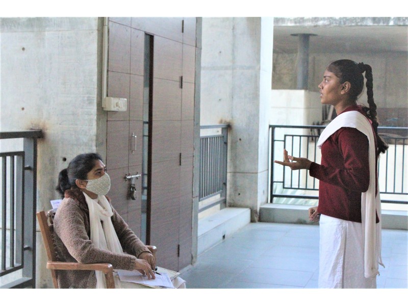 Students appearing for Adhiveshan