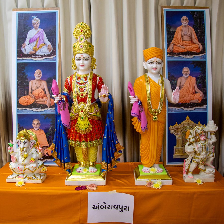 Murtis to be consecrated at BAPS Shri Swaminarayan Mandir, Amberavpura, India