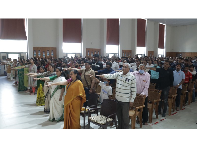 Oath was taken by the assembly which was recited by Mr. Jayesh Manadanka