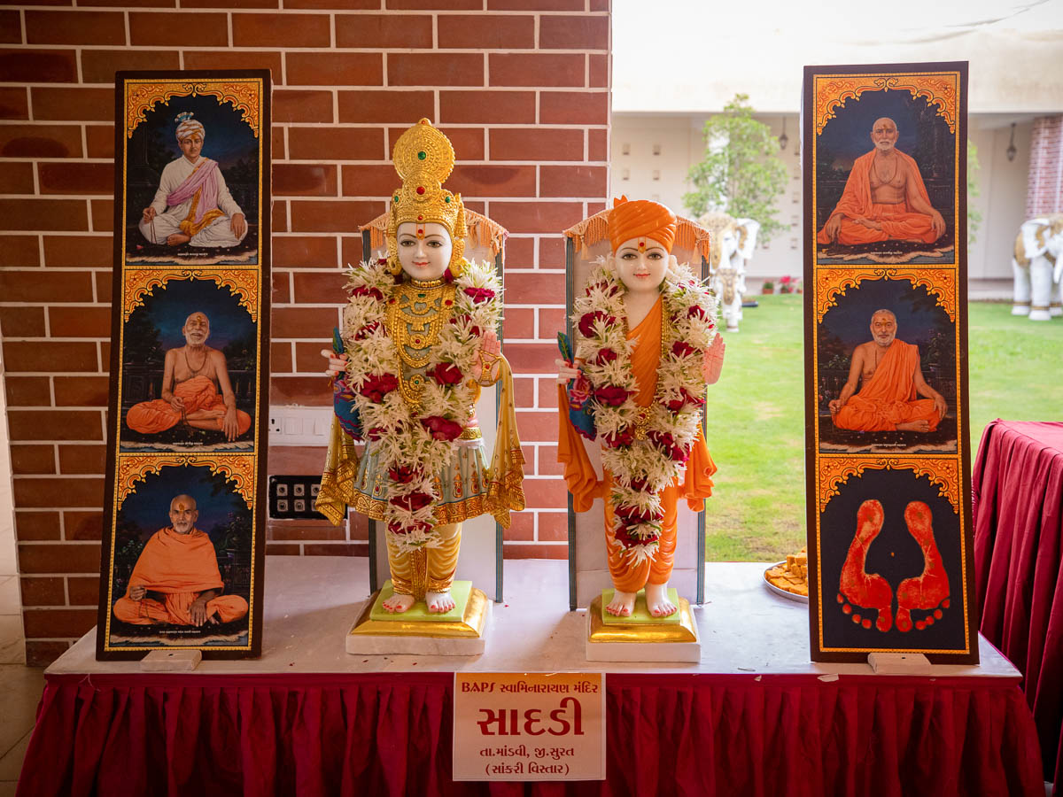 Murtis to be consecrated at BAPS Shri Swaminarayan Mandir, Sadadi, India