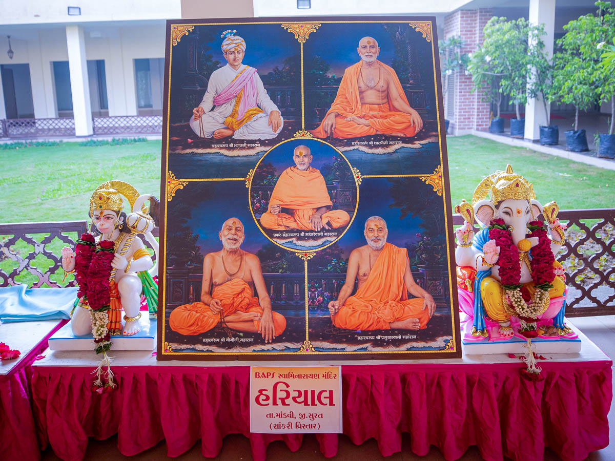 Murtis to be consecrated at BAPS Shri Swaminarayan Mandir, Hariyal, India
