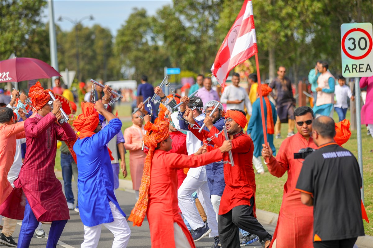Nagar Yatra in the streets of Cranbourne