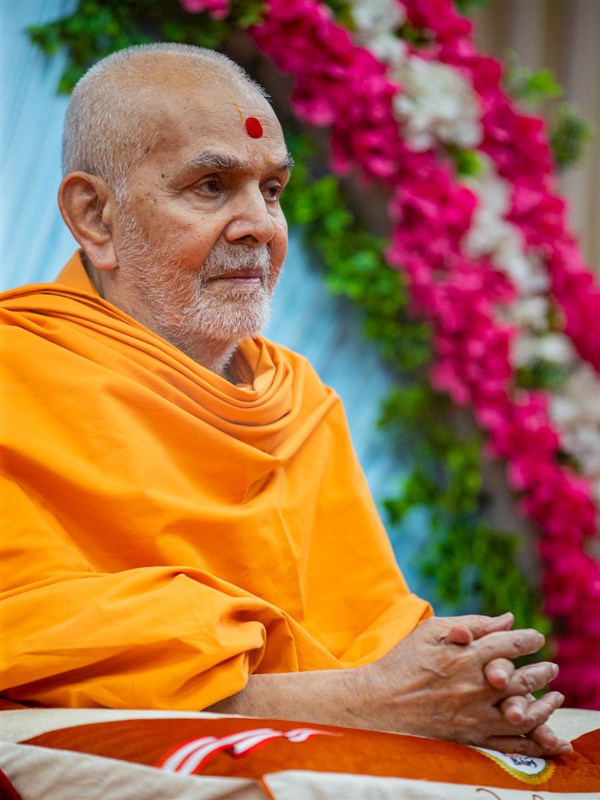 Swamishri during the assembly