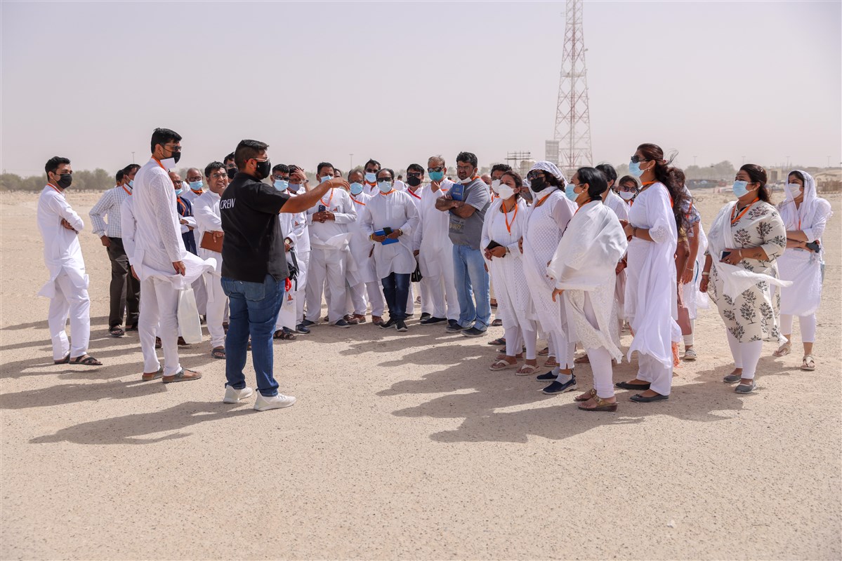 Each group visited specific locations to better understand the scale and magnitude of the project