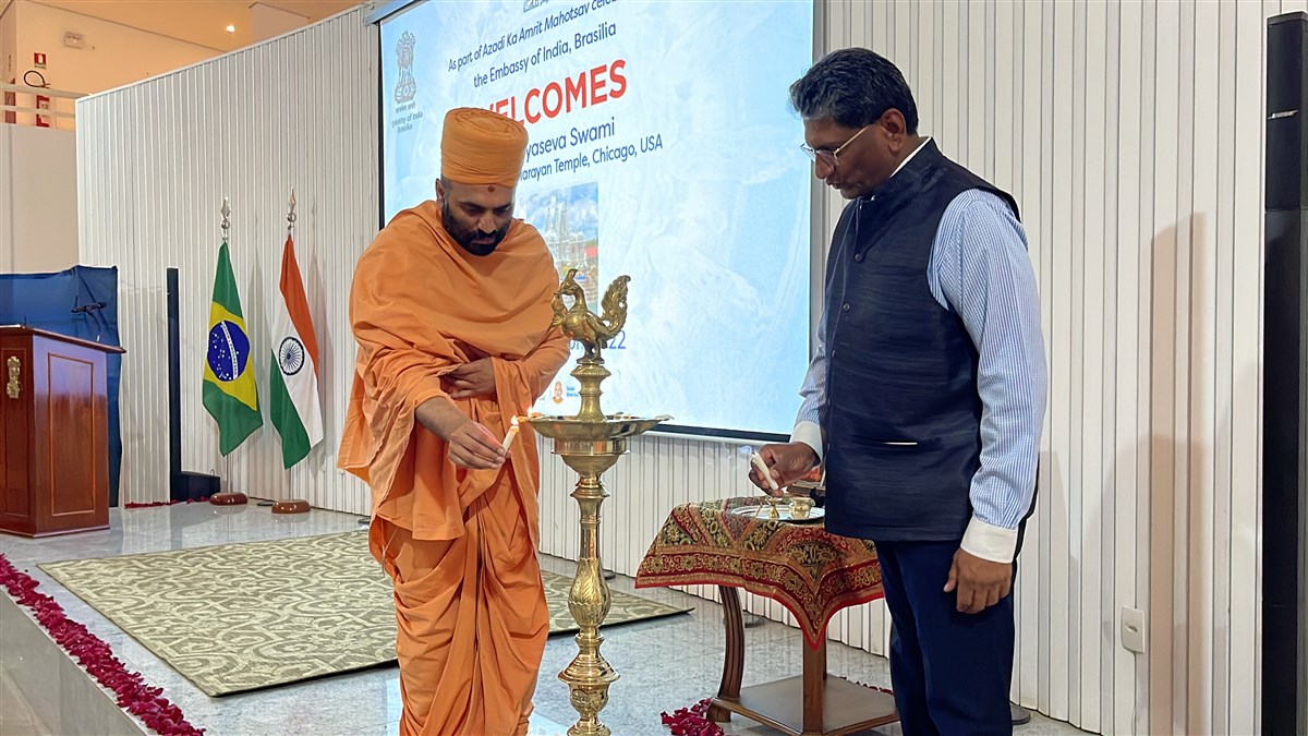 Assembly at the Indian Embassy, Brasilia, Brazil