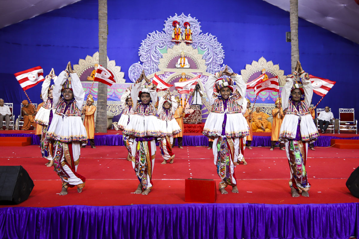 Children perform a traditional dance