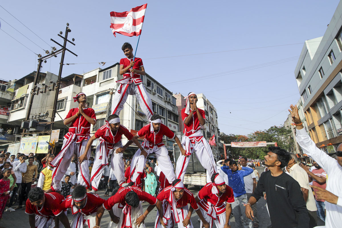 Nagar Yatra - a procession of the murtis through the streets of Mahuva