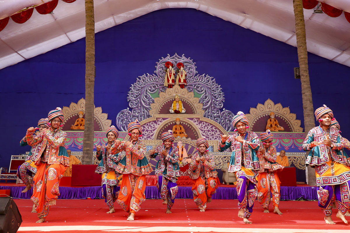 Children perform a traditional dance