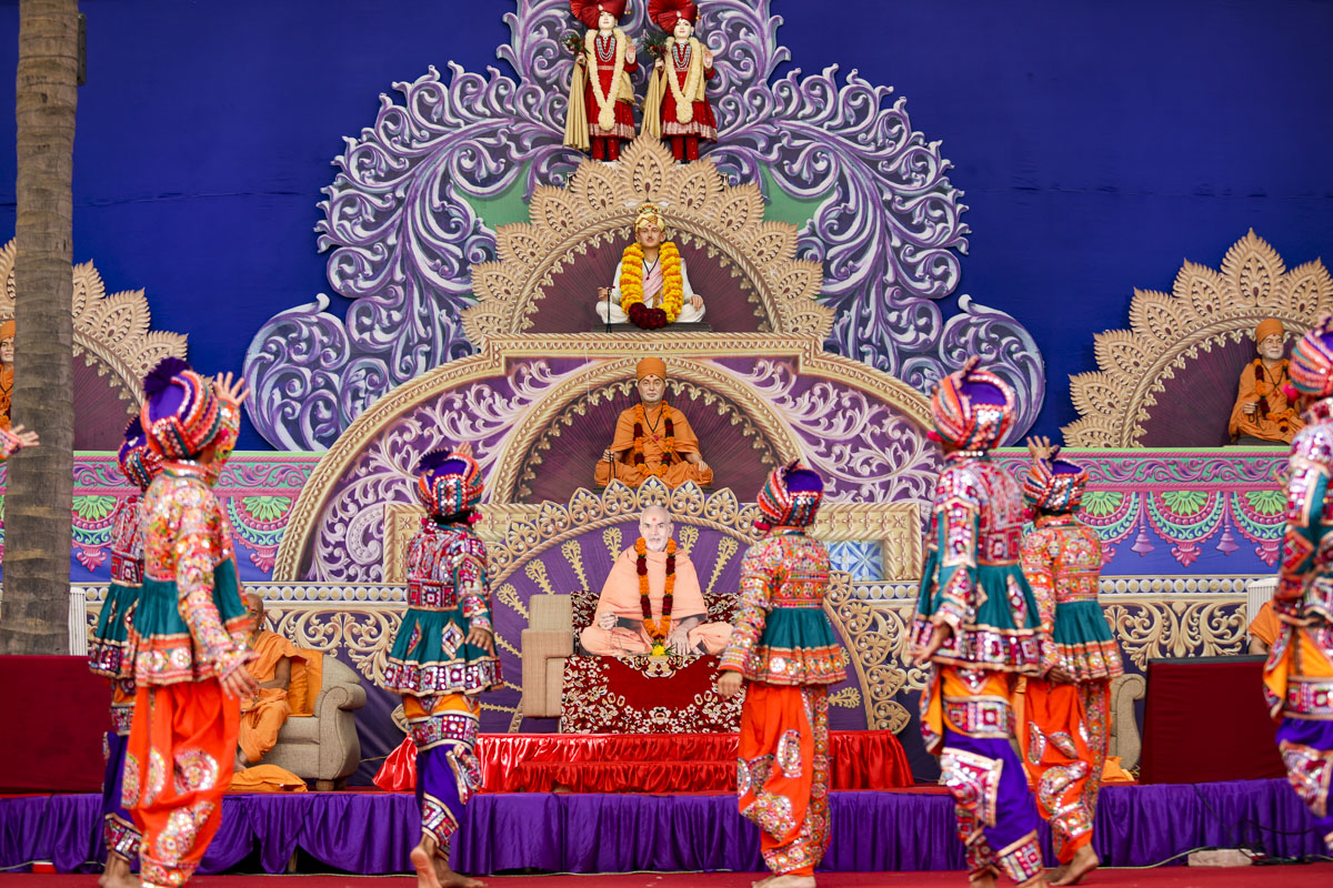 Children perform a traditional dance