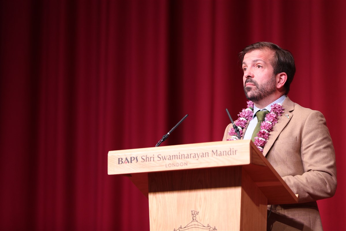 Professor James Hegarty addressed the assembly, sharing his hopes and confidence about the new research institute