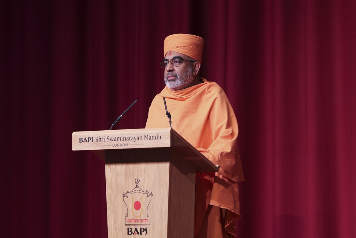 Yogvivekdas Swami shared some vital background to the new research institute