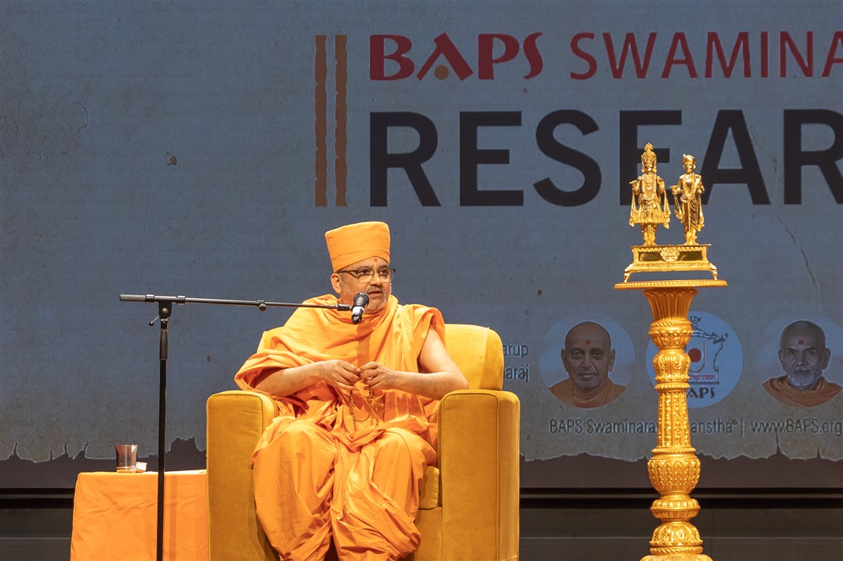Pujya Bhadreshdas Swami shares the aims of the BAPS Swaminarayan Research Institute