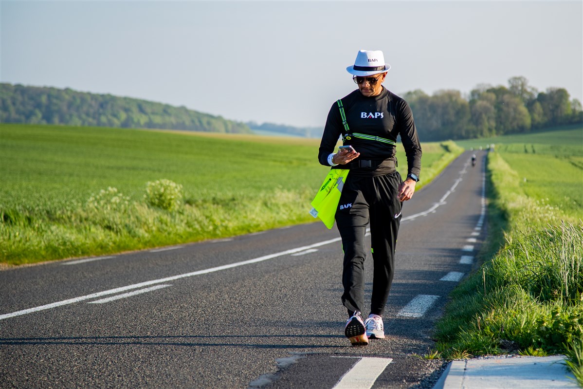 The passage through northern France afforded picturesque scenery as Jayeshbhai continued his walk on Day 3