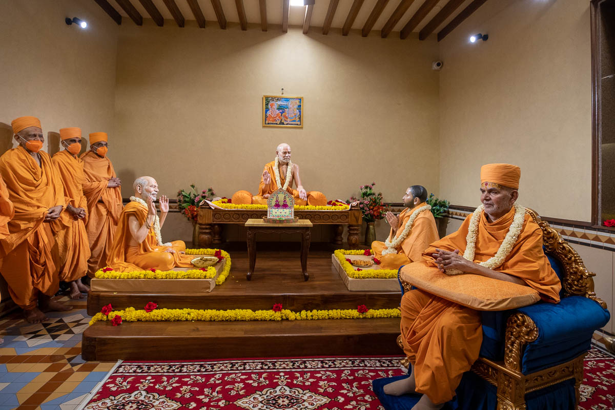 Swamishri in the Yagnapurush Smruti Mandir