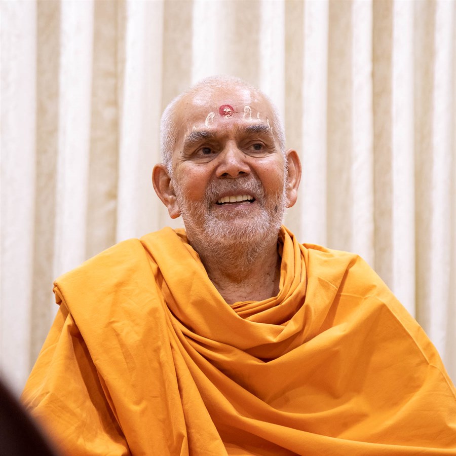 Swamishri during the conversation