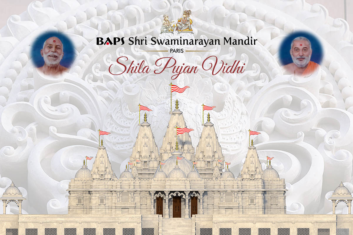 Shila Pujan Vidhi for the new BAPS Shri Swaminarayan Mandir, Paris, France