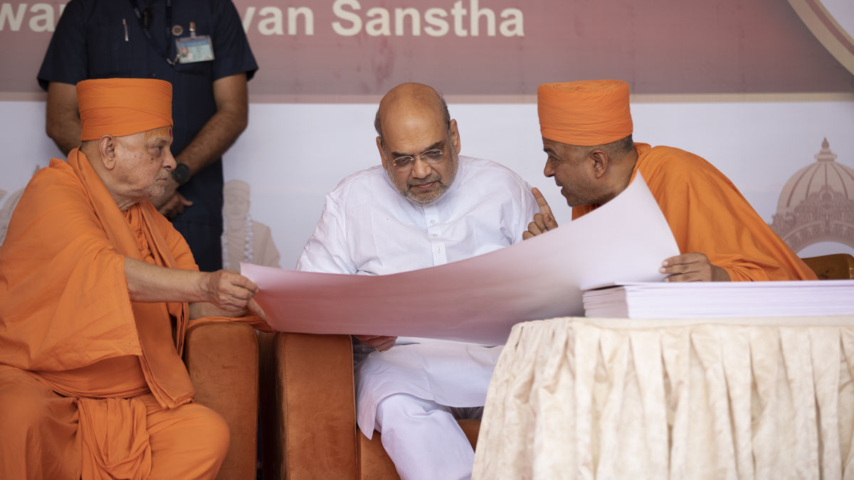 Shri Amitbhai Shah observes Shatabdi  Mahotsav ground plans