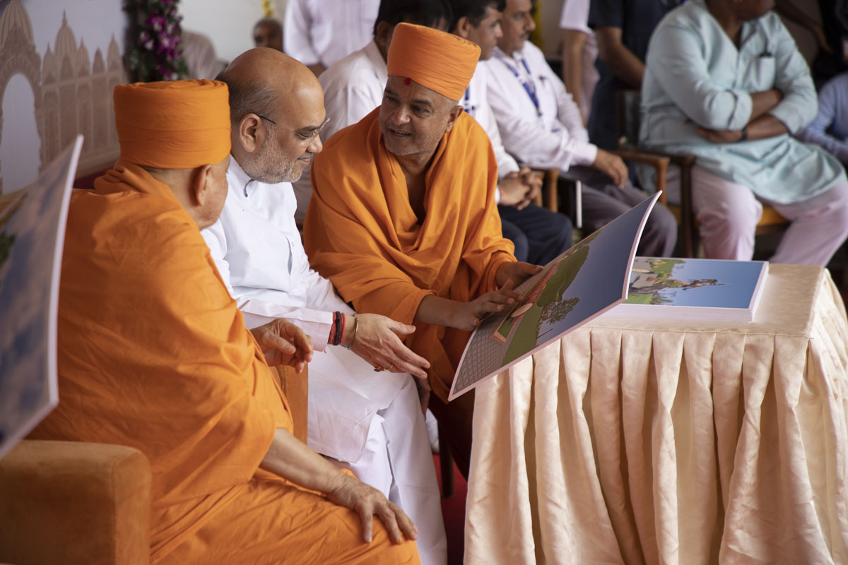 Shri Amitbhai Shah observes Shatabdi  Mahotsav ground plans