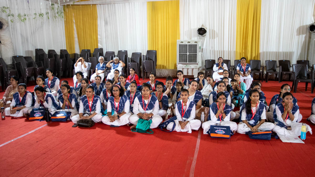 Students during the assembly