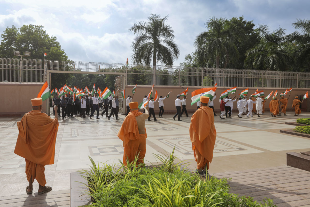 Swaminarayan Akshardham Celebrates India's Azadi ka Amrit Mahotsav, Gandhinagar