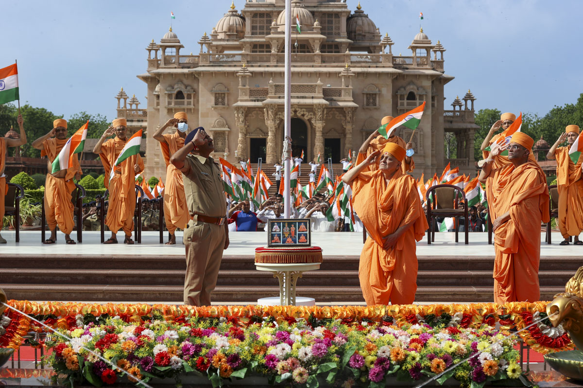 Swaminarayan Akshardham Celebrates India's Azadi ka Amrit Mahotsav, Gandhinagar