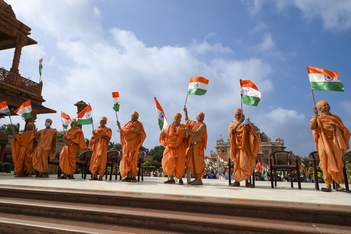 Swaminarayan Akshardham Celebrates India's Azadi ka Amrit Mahotsav, Gandhinagar