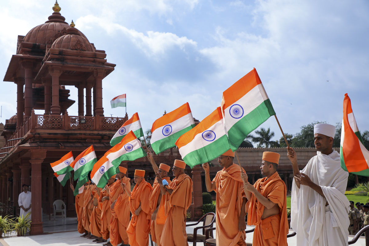 Swaminarayan Akshardham Celebrates India's Azadi ka Amrit Mahotsav, Gandhinagar