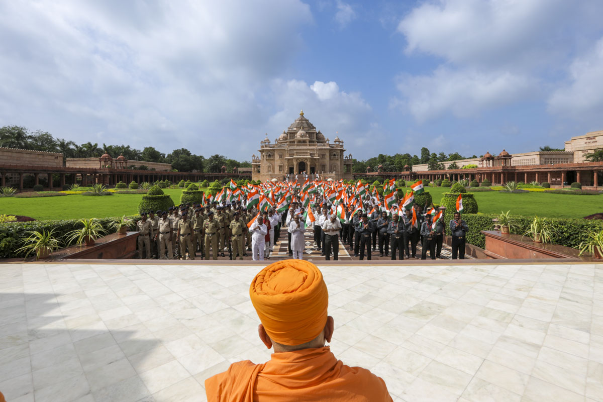 Swaminarayan Akshardham Celebrates India's Azadi ka Amrit Mahotsav, Gandhinagar