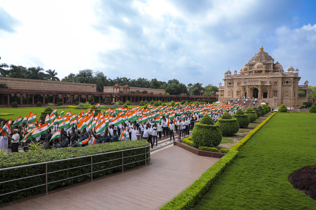 Akshardham Celebrates India's Azadi ka Amrit Mahotsav