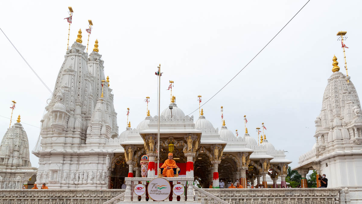 Mahant Swami Maharaj Celebrates India's Azadi ka Amrit Mahotsav, Ahmedabad