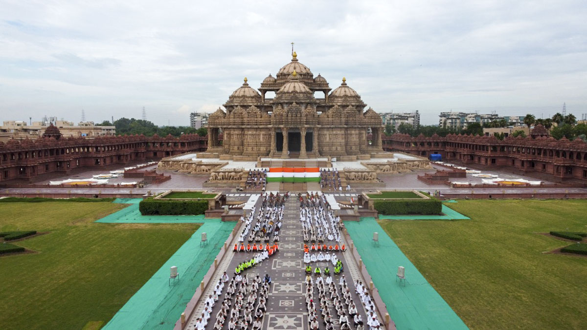 Swaminarayan Akshardham Celebrates India's Azadi ka Amrit Mahotsav