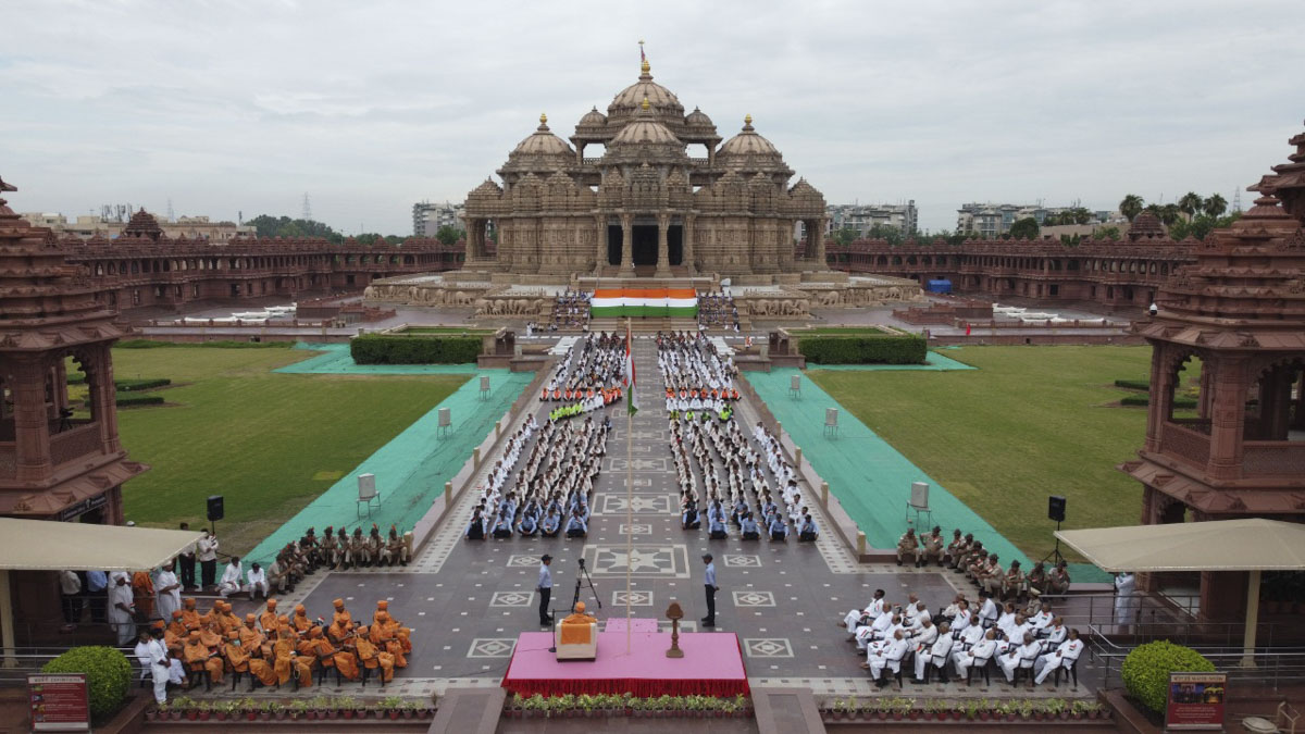 Swaminarayan Akshardham Celebrates India's Azadi ka Amrit Mahotsav