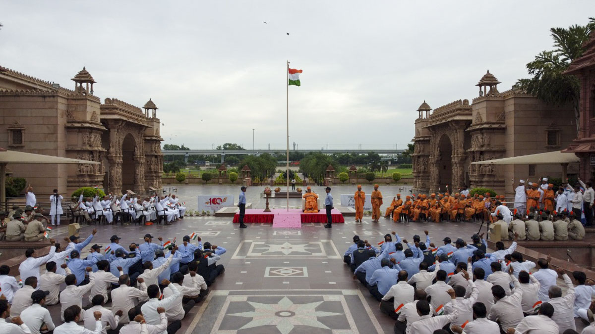 Swaminarayan Akshardham Celebrates India's Azadi ka Amrit Mahotsav