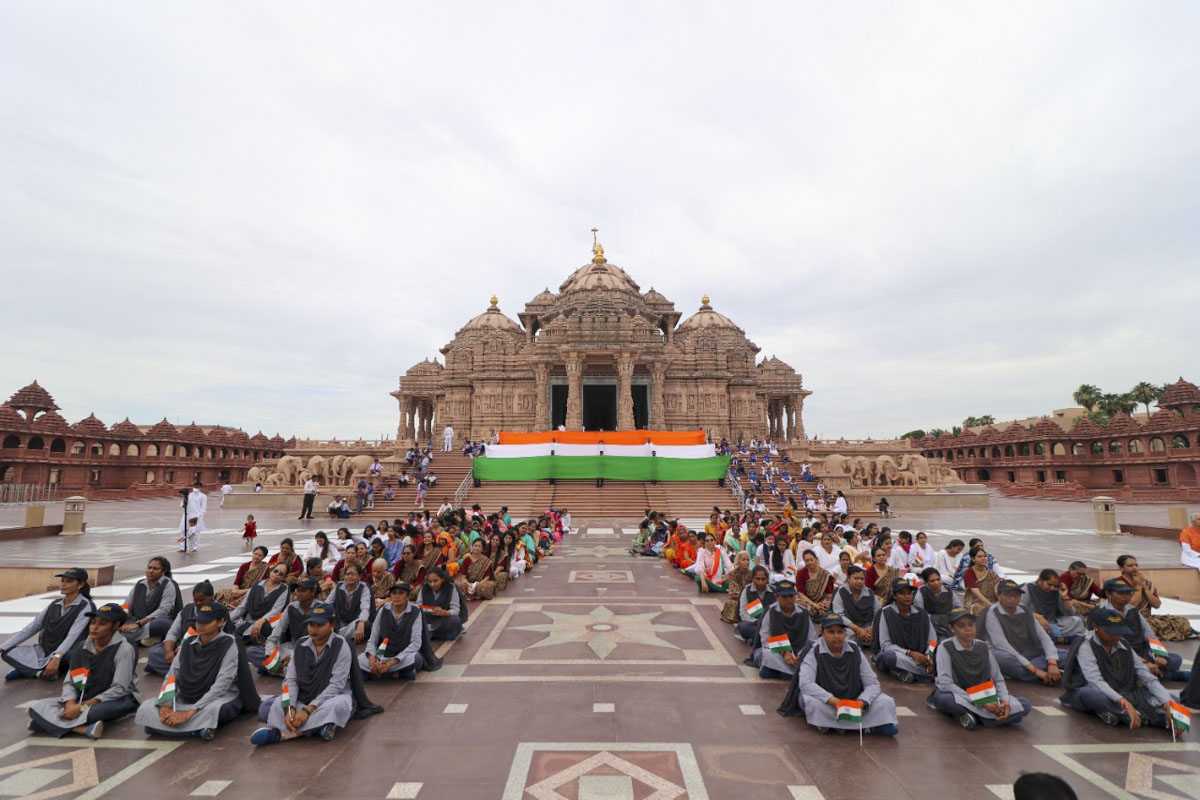 Swaminarayan Akshardham Celebrates India's Azadi ka Amrit Mahotsav