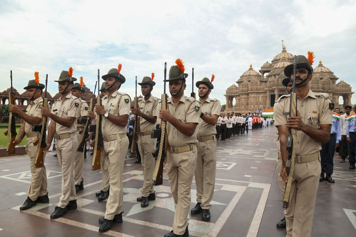 Swaminarayan Akshardham Celebrates India's Azadi ka Amrit Mahotsav