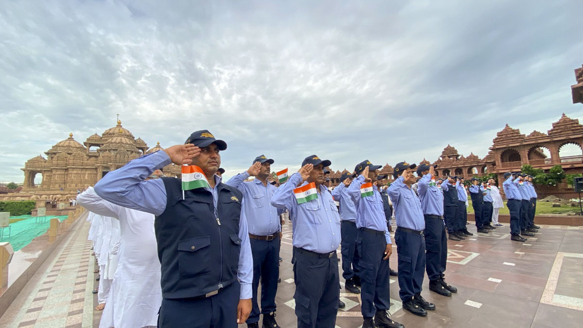 Swaminarayan Akshardham Celebrates India's Azadi ka Amrit Mahotsav