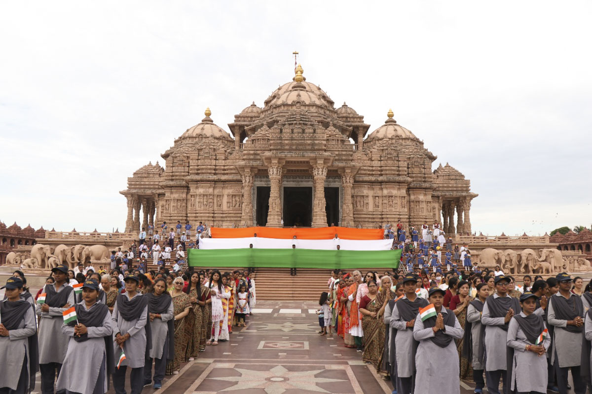 Swaminarayan Akshardham Celebrates India's Azadi ka Amrit Mahotsav
