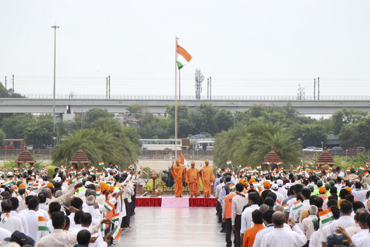Swaminarayan Akshardham Celebrates India's Azadi ka Amrit Mahotsav