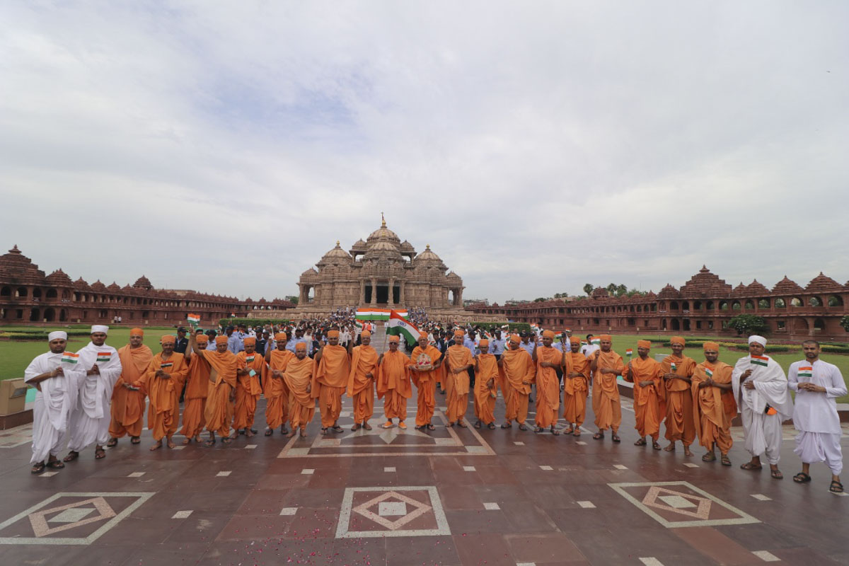 Swaminarayan Akshardham Celebrates India's Azadi ka Amrit Mahotsav