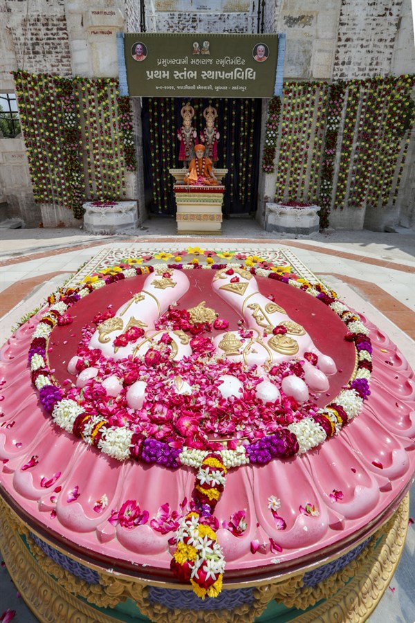 Pramukh Swami Maharaj Smruti Mandir Pratham Stambh Sthapan Vidhi, Sarangpur