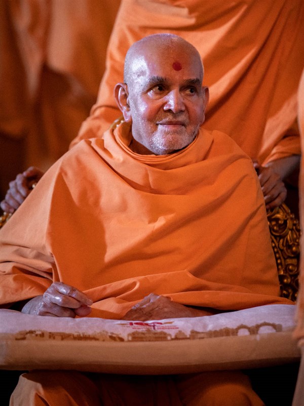 Swamishri after the assembly