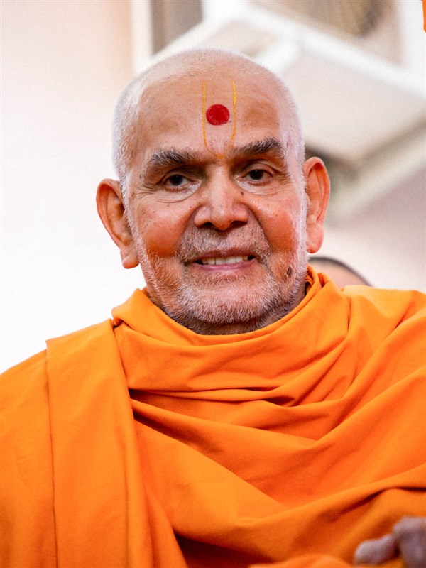 Swamishri after the assembly