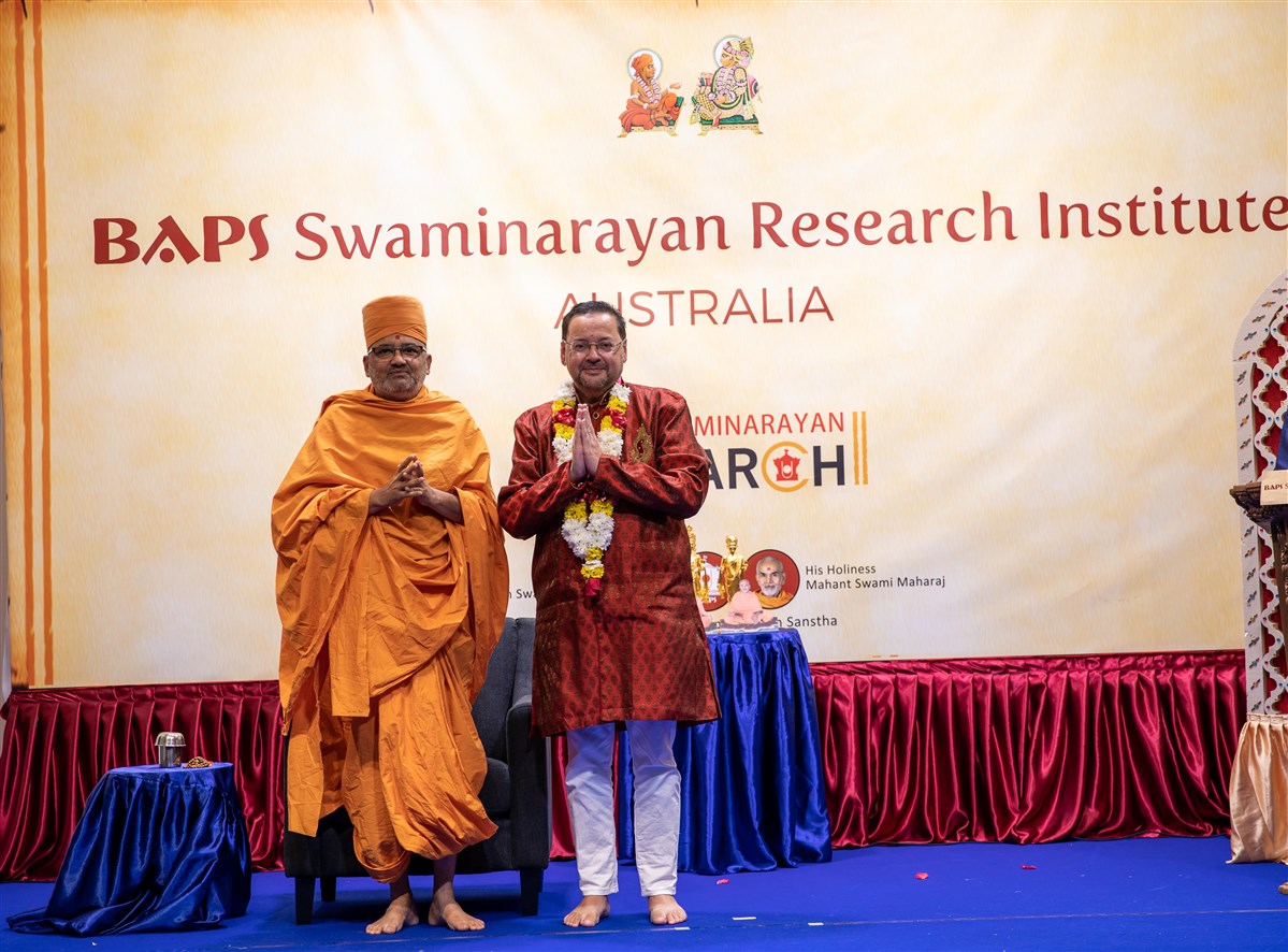 Inauguration of BAPS Swaminarayan Research Institute, Melbourne