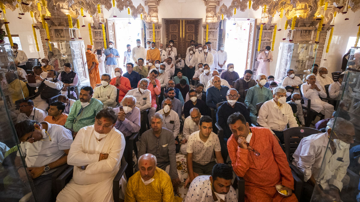 Devotees during the rituals