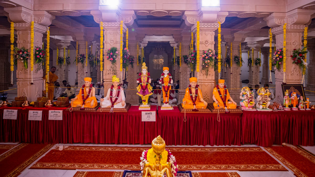 Murtis to be consecrated at BAPS Shri Swaminarayan Mandir, Sakore (Khandesh), India