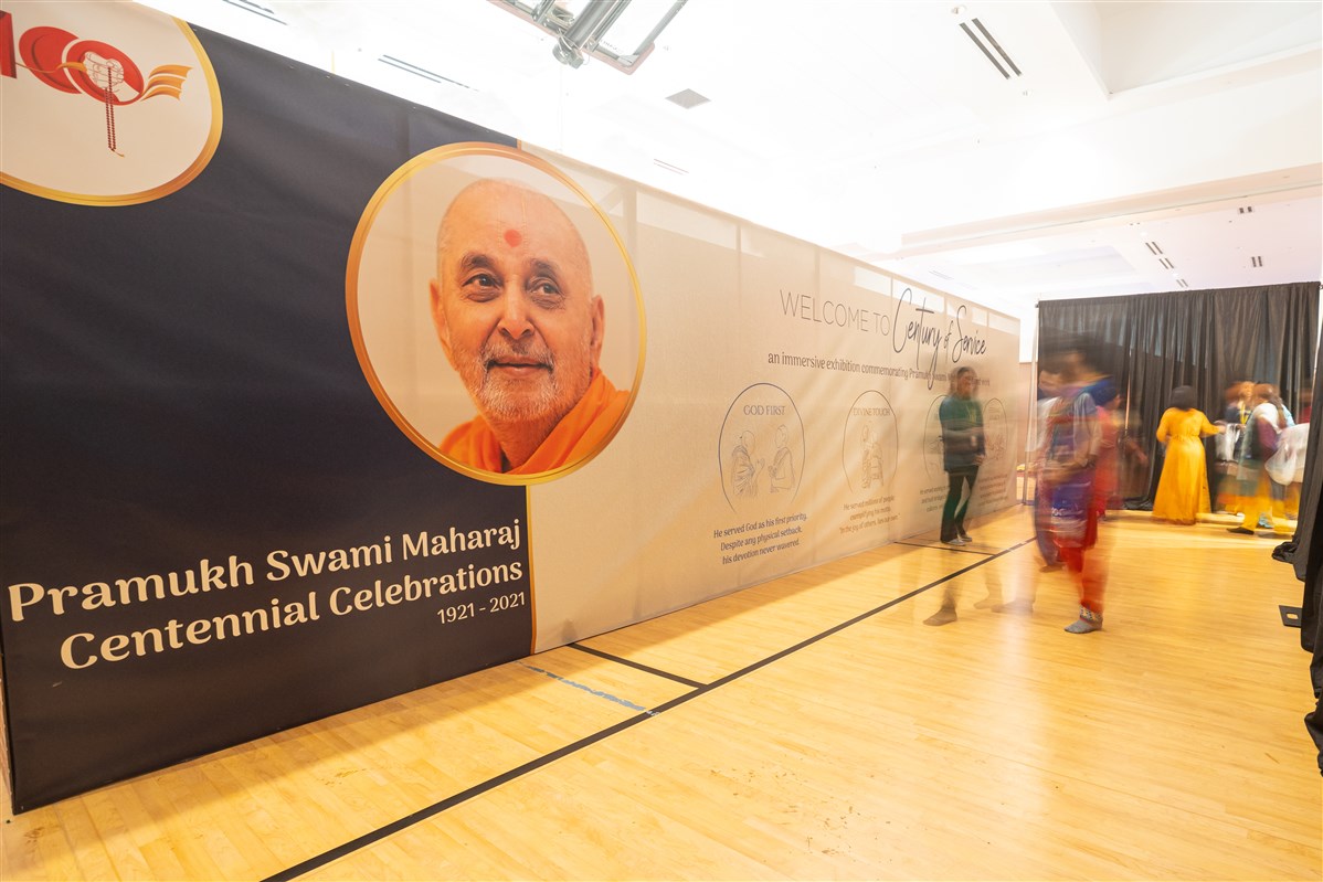 As part of international celebrations marking the centennial birth of Pramukh Swami Maharaj, a special popup exhibition was offered during Diwali celebrations this year.